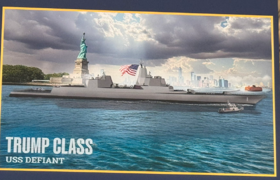 特朗普宣布打造“特朗普级”军舰 推动黄金舰队