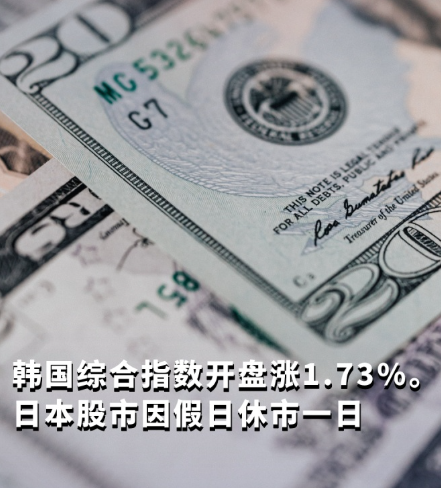 韩国综合指数收盘上涨5.3% 扭转前一交易日暴跌走
